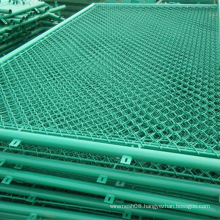 PVC Coated Chain Link Wire Mesh Fence in Green Color